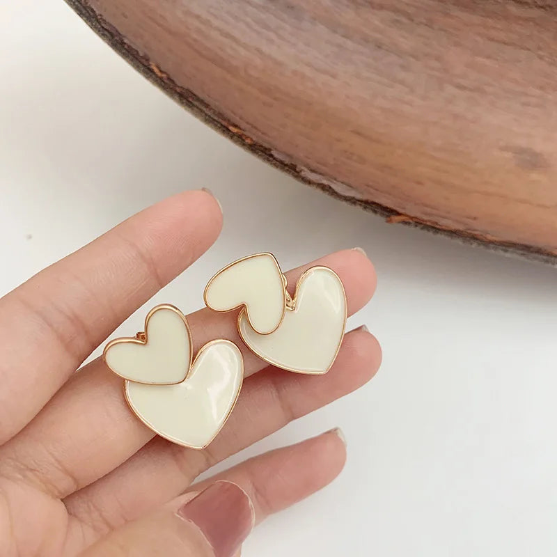 Heart Pearl Earrings