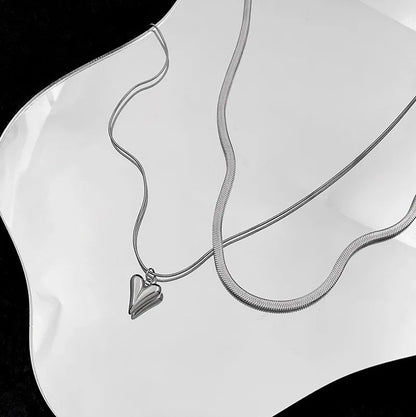 Double Heart Necklace