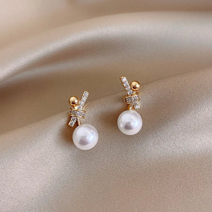 Heart Pearl Earrings