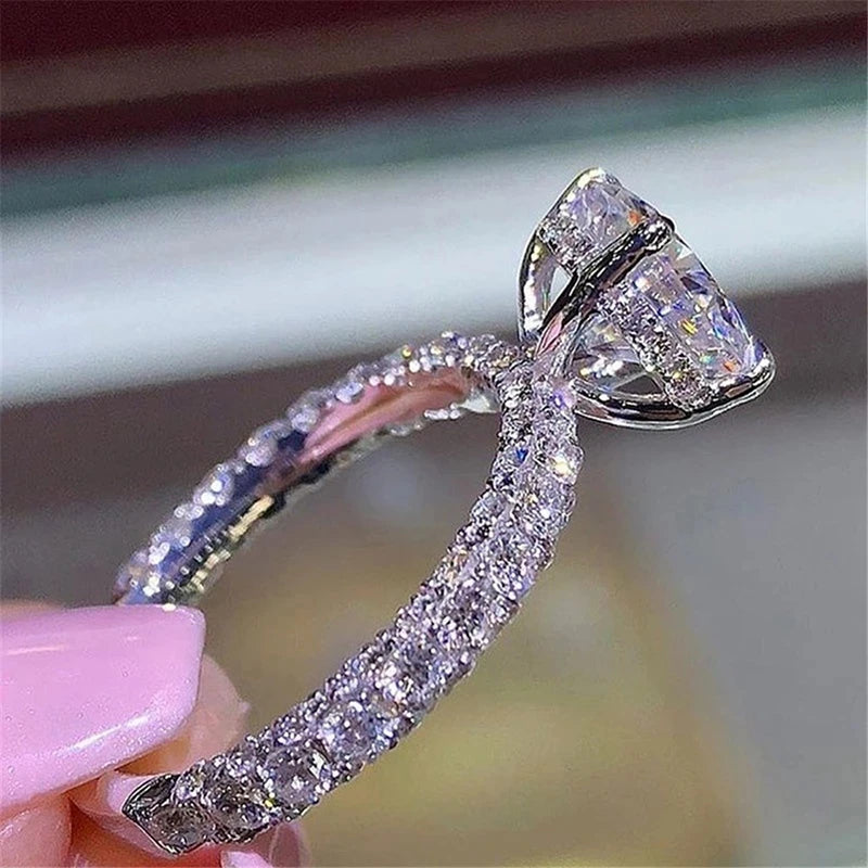 Silver Zircon Ring