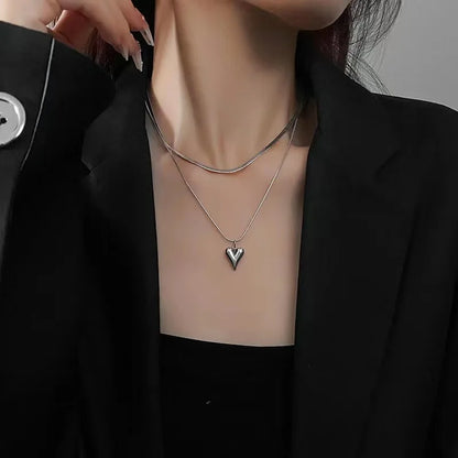 Double Heart Necklace