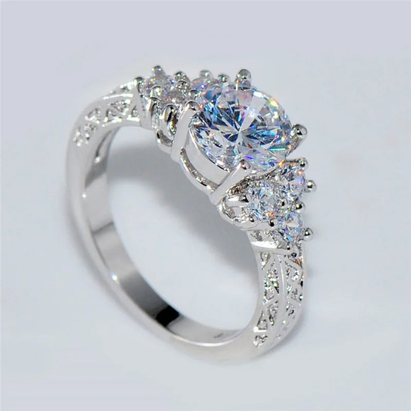 Silver Zircon Ring