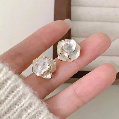 Enamel Flower Earrings