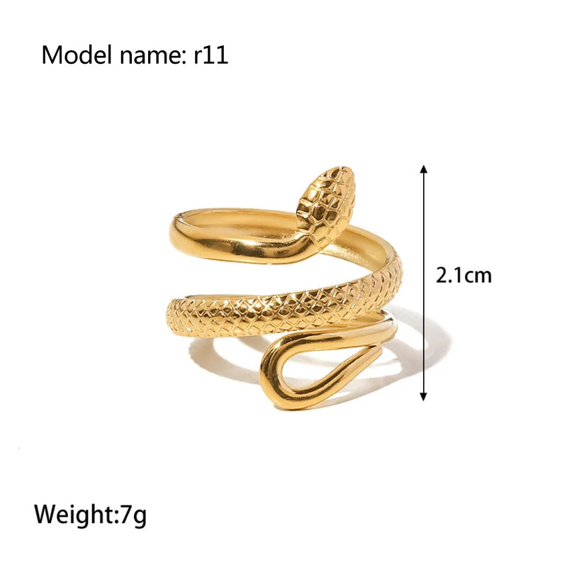 Snake Zircon Ring