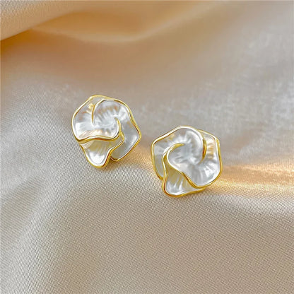 Enamel Flower Earrings