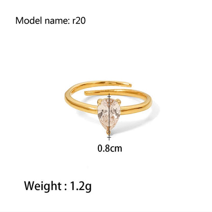 Snake Zircon Ring