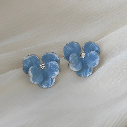 Enamel Flower Earrings