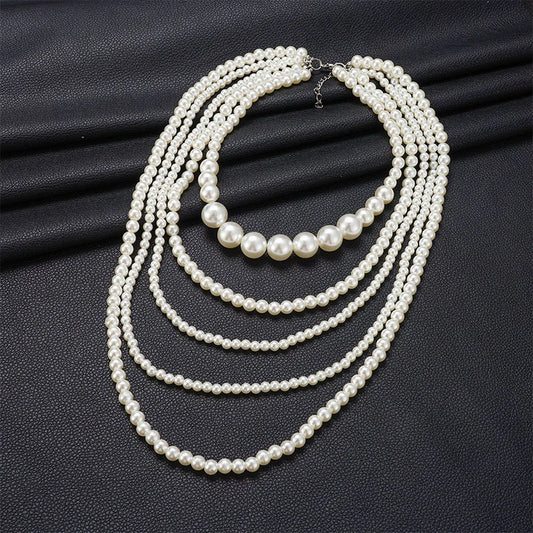 Multilayer Pearl Necklace