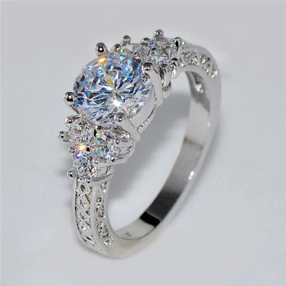 Silver Zircon Ring